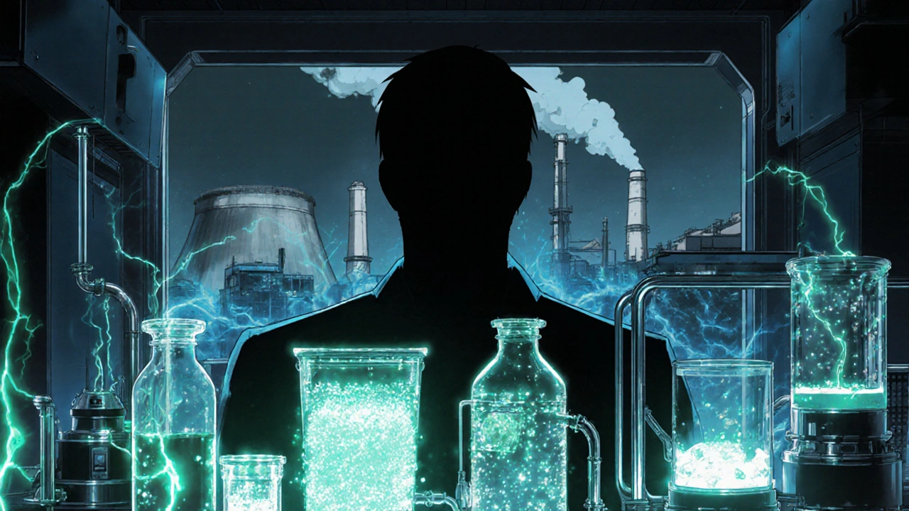 Scientists in a green lab use clean technology to produce allopurinol with no waste.