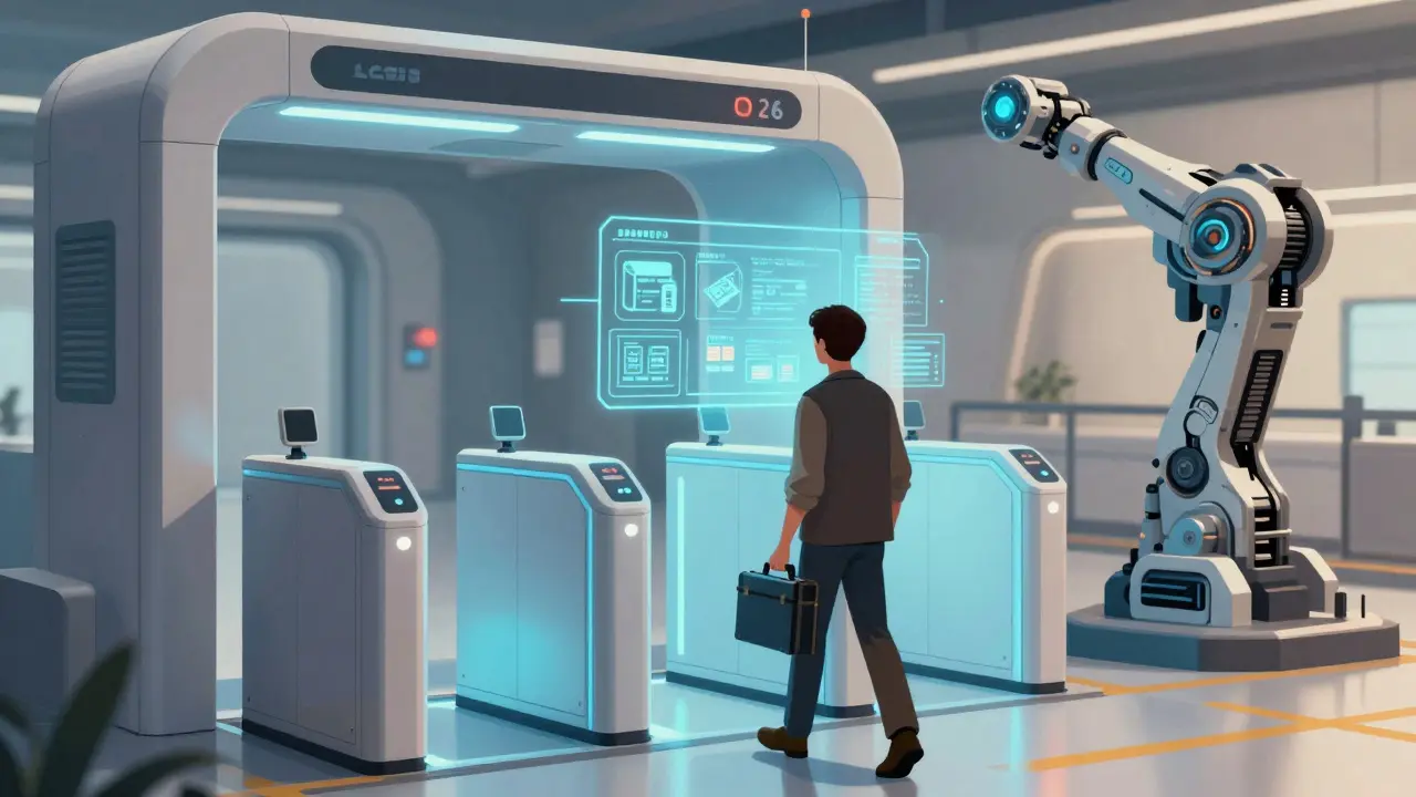 Futuristic security scanner identifies medical supplies automatically